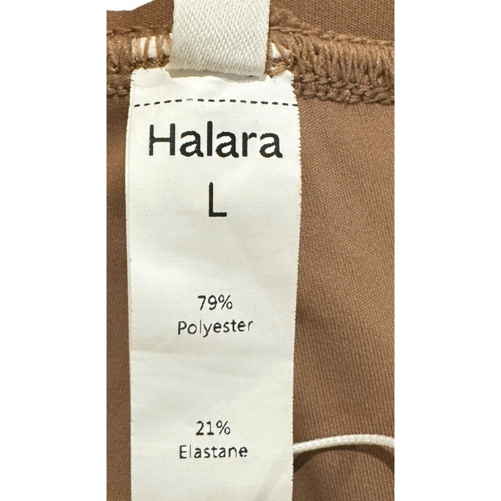 Halara Halo Tek Air Brown Pull On Flat Front size L - Picture 11 of 16